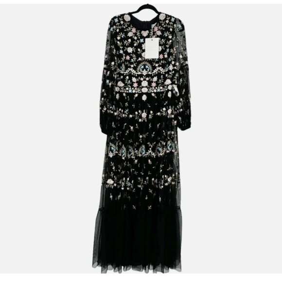 Mac Duggal 35111 Floral Embellished Embroidered Formal Gown - Picture 4 of 8